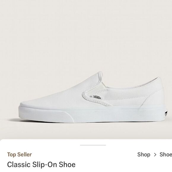 Women's Vans Classic Slip-On Shoes GUC - Picture 2 of 7